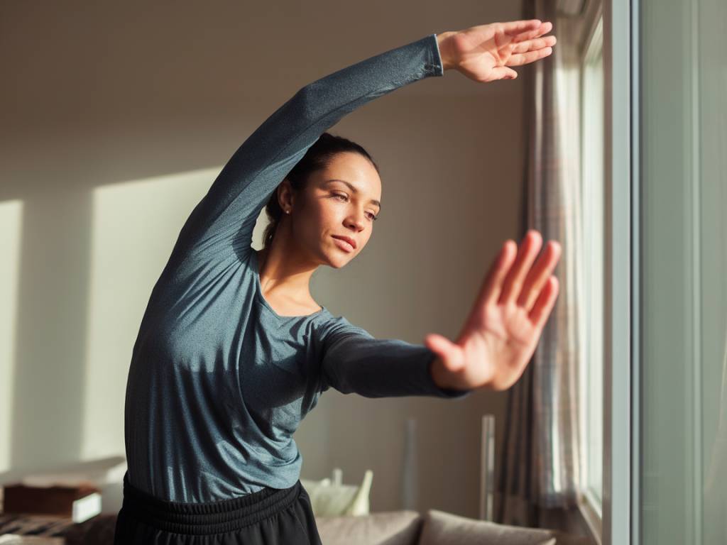 Morning stretching: a routine to elongate your back and appear taller